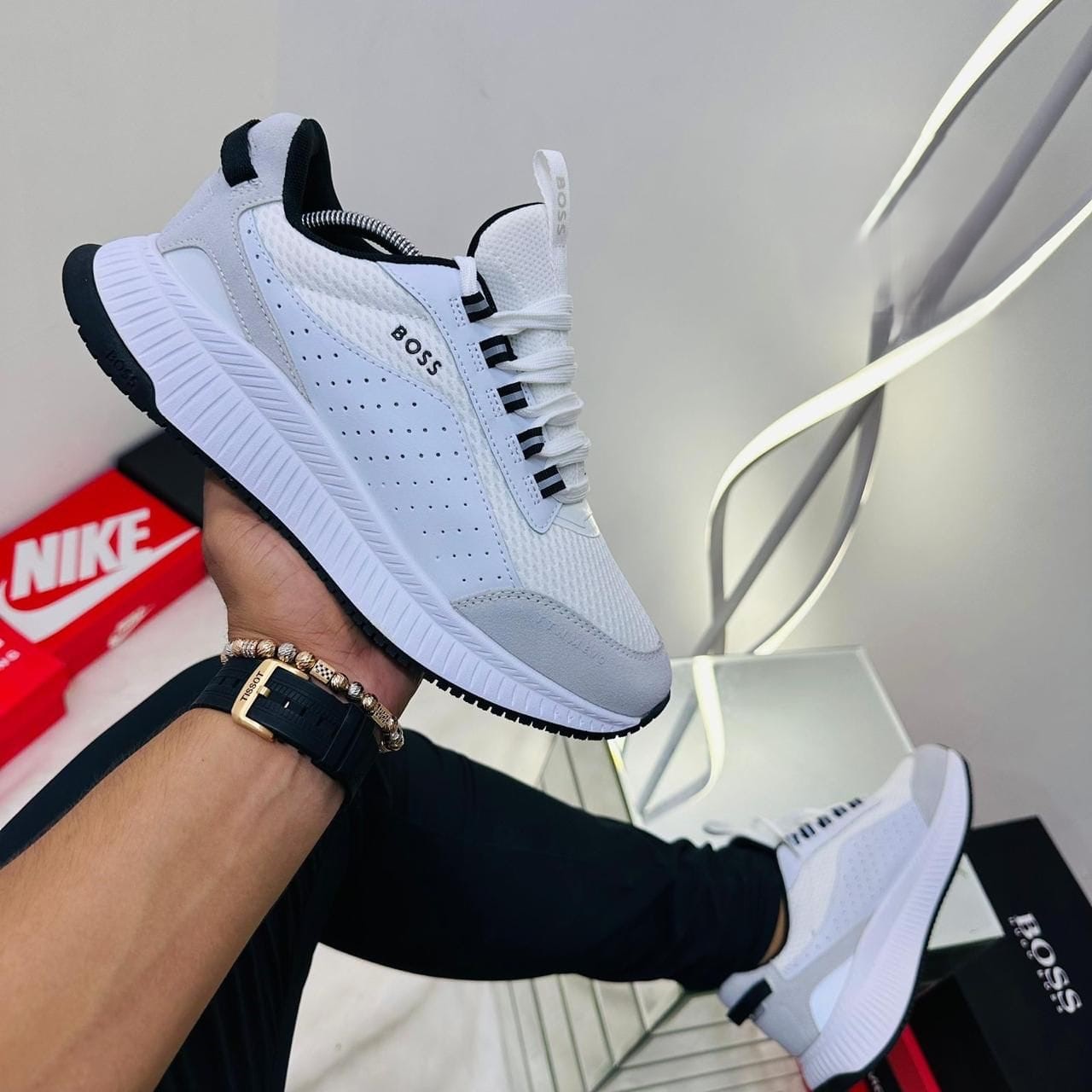 Tenis Hugo Boss Blanco Caballero